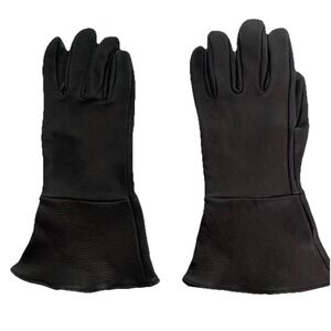 Sullivan Glove Company Mens Black Leather Soft Lined USA Made Gloves Size Large